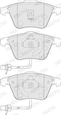 Necto FD6862A - Bremžu uzliku kompl., Disku bremzes www.autospares.lv