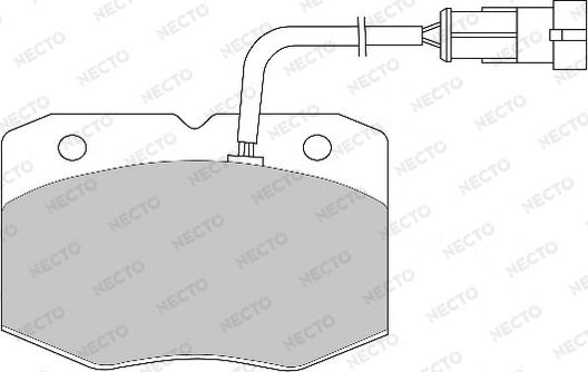 Necto FD6805V - Bremžu uzliku kompl., Disku bremzes autospares.lv