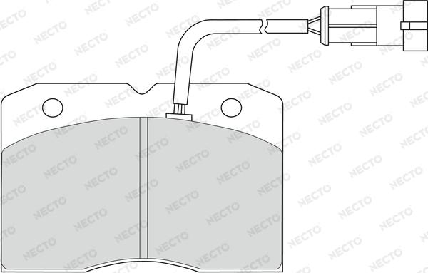 Necto FD6806V - Bremžu uzliku kompl., Disku bremzes autospares.lv