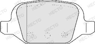 Necto FD6810A - Тормозные колодки, дисковые, комплект www.autospares.lv