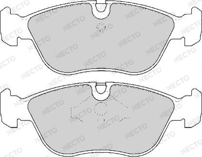 Necto FD6837A - Brake Pad Set, disc brake www.autospares.lv