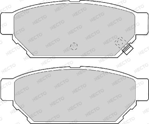 Necto FD6827A - Тормозные колодки, дисковые, комплект www.autospares.lv