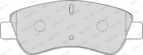 Necto FD6874A - Тормозные колодки, дисковые, комплект www.autospares.lv