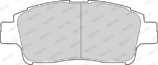 Necto FD6870A - Brake Pad Set, disc brake www.autospares.lv