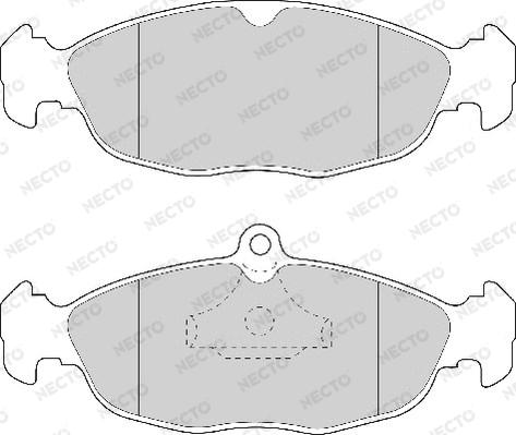 Necto FD6391A - Brake Pad Set, disc brake www.autospares.lv