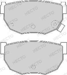 Necto FD6349A - Bremžu uzliku kompl., Disku bremzes autospares.lv