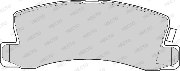 Necto FD6345A - Brake Pad Set, disc brake www.autospares.lv