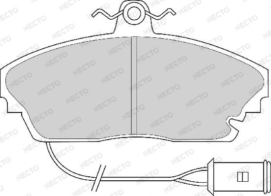 Necto FD6340A - Тормозные колодки, дисковые, комплект www.autospares.lv