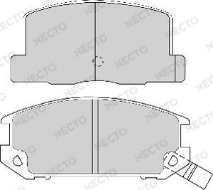 Necto FD6343A - Bremžu uzliku kompl., Disku bremzes www.autospares.lv