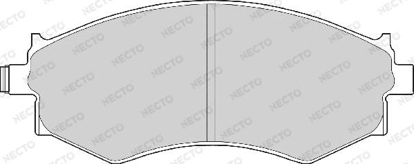 Necto FD6358A - Тормозные колодки, дисковые, комплект www.autospares.lv