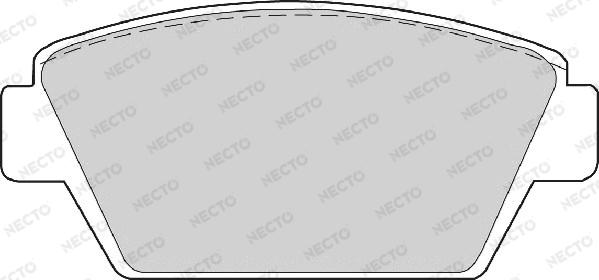 Necto FD6352A - Тормозные колодки, дисковые, комплект www.autospares.lv