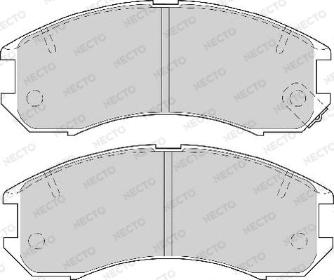 Necto FD6357A - Brake Pad Set, disc brake www.autospares.lv