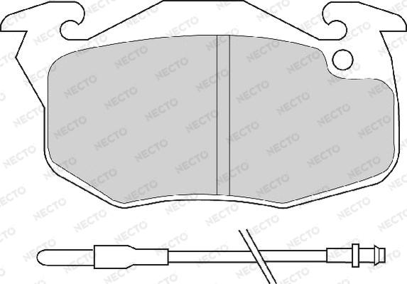 Necto FD6319A - Тормозные колодки, дисковые, комплект www.autospares.lv