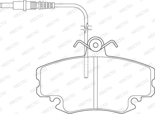 Necto FD6324A - Тормозные колодки, дисковые, комплект www.autospares.lv