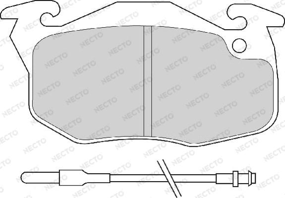 Necto FD6370A - Brake Pad Set, disc brake www.autospares.lv