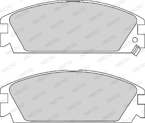 Necto FD6290A - Тормозные колодки, дисковые, комплект www.autospares.lv