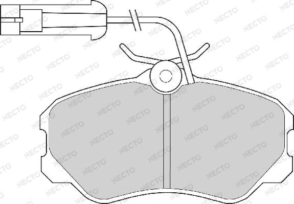 Necto FD6241A - Bremžu uzliku kompl., Disku bremzes autospares.lv