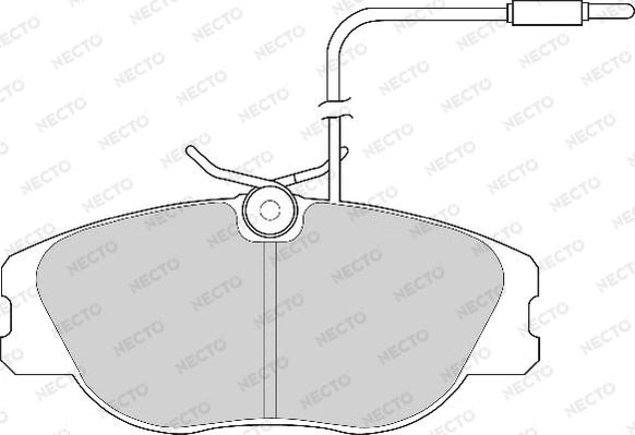 Necto FD6248A - Brake Pad Set, disc brake www.autospares.lv