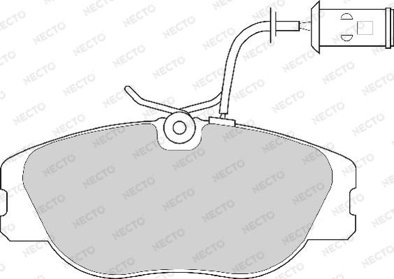 Necto FD6243A - Brake Pad Set, disc brake www.autospares.lv