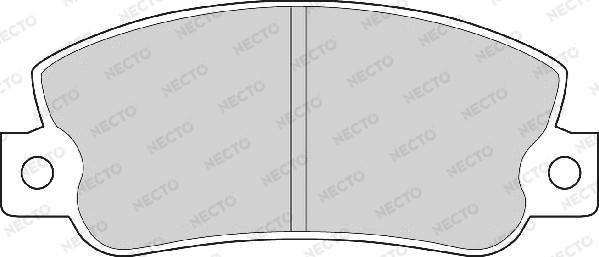 Necto FD6250A - Bremžu uzliku kompl., Disku bremzes autospares.lv