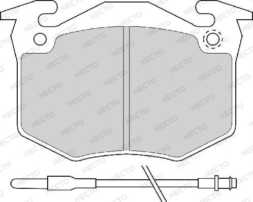 Necto FD620A - Bremžu uzliku kompl., Disku bremzes autospares.lv