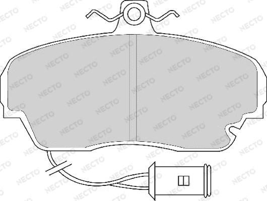 Necto FD6218A - Brake Pad Set, disc brake www.autospares.lv