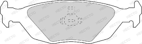 Necto FD6285A - Тормозные колодки, дисковые, комплект www.autospares.lv