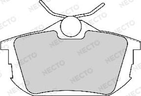 Necto FD6791A - Brake Pad Set, disc brake www.autospares.lv