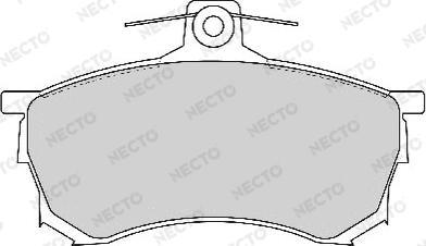 Necto FD6798A - Brake Pad Set, disc brake www.autospares.lv