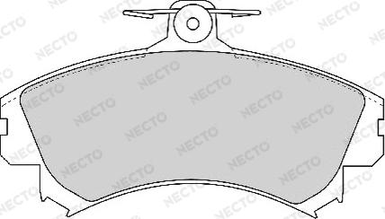 Necto FD6758A - Brake Pad Set, disc brake www.autospares.lv