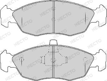 Necto FD6760A - Bremžu uzliku kompl., Disku bremzes www.autospares.lv