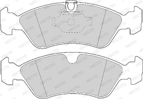 Necto FD6709A - Bremžu uzliku kompl., Disku bremzes autospares.lv