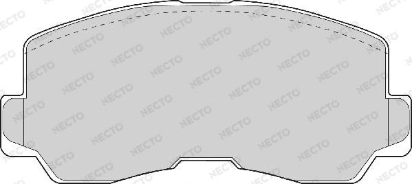 Necto FD6704A - Тормозные колодки, дисковые, комплект www.autospares.lv