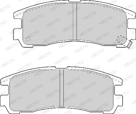 Necto FD6701A - Brake Pad Set, disc brake www.autospares.lv