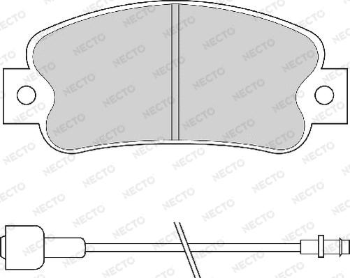 Necto FD670A - Bremžu uzliku kompl., Disku bremzes autospares.lv