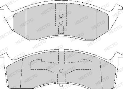 Necto FD6713A - Bremžu uzliku kompl., Disku bremzes autospares.lv