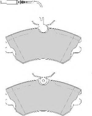 Necto FD6717N - Brake Pad Set, disc brake www.autospares.lv