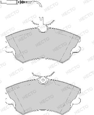 Necto FD6717A - Brake Pad Set, disc brake www.autospares.lv