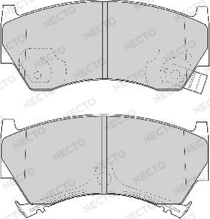 Necto FD6780A - Bremžu uzliku kompl., Disku bremzes autospares.lv