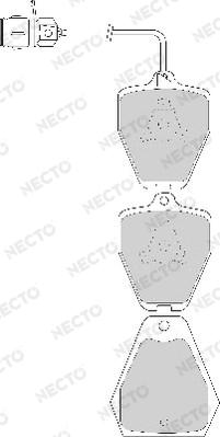 Necto FD6787A - Brake Pad Set, disc brake www.autospares.lv