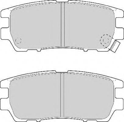 Necto FD6736N - Brake Pad Set, disc brake www.autospares.lv