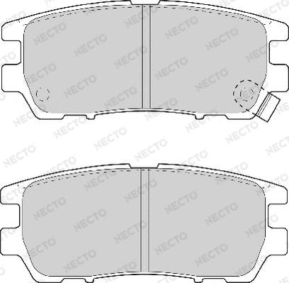 Necto FD6736A - Тормозные колодки, дисковые, комплект www.autospares.lv