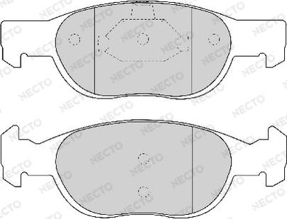 Necto FD6730A - Тормозные колодки, дисковые, комплект www.autospares.lv