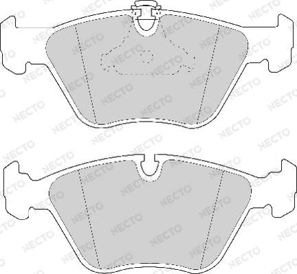 Necto FD6738A - Тормозные колодки, дисковые, комплект www.autospares.lv