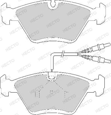 Necto FD6737A - Тормозные колодки, дисковые, комплект www.autospares.lv