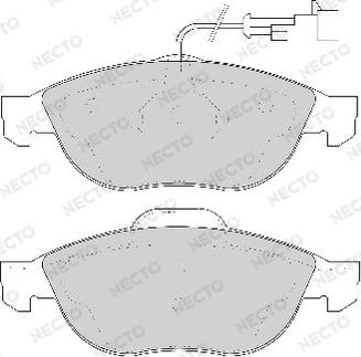 Necto FD6729A - Тормозные колодки, дисковые, комплект www.autospares.lv