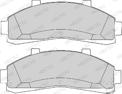 Necto FD6724A - Brake Pad Set, disc brake www.autospares.lv