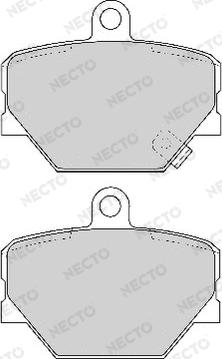 Necto FD6774A - Тормозные колодки, дисковые, комплект www.autospares.lv