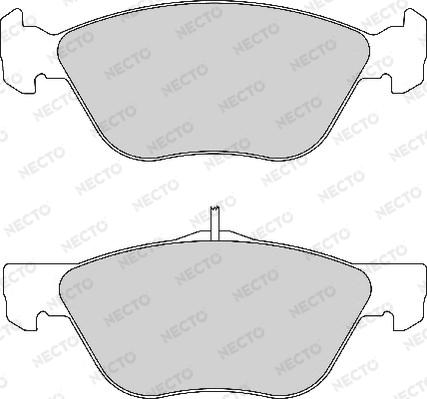 Necto FD6771A - Тормозные колодки, дисковые, комплект www.autospares.lv