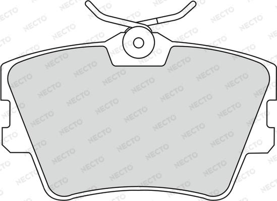 Necto FD6772V - Brake Pad Set, disc brake www.autospares.lv